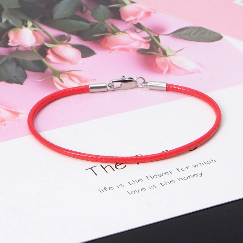 2 шт. Модные браслеты с застежкой-карабином, плетеные из кожи Каббала, украшения для запястья в подарок для девочек и мальчиков.