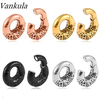 vankula 2pc stainless steel ear weights ear plugs tunnels mans ear expander gauge retro body piercing jewelry different earring