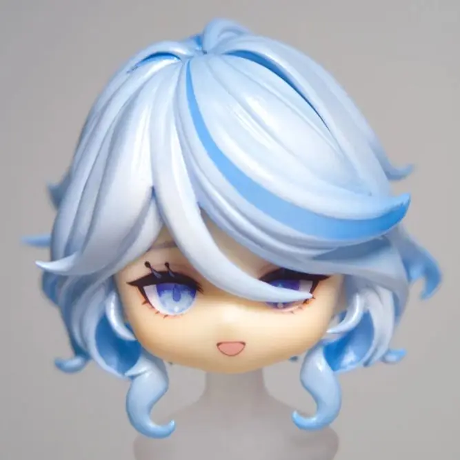 Furina Ob11 лицо ГГК генгон удар ручной работы водная наклейка Лицевая панель Аниме