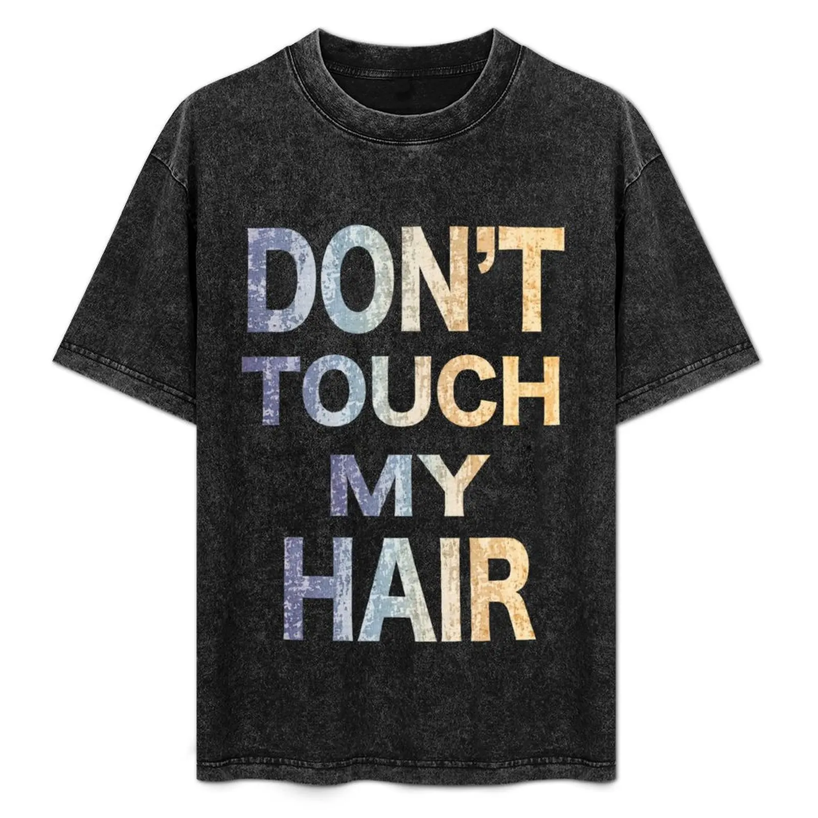 Футболка Не трогай мои волосы футболка с рисунком аниме мужские высокие футболки