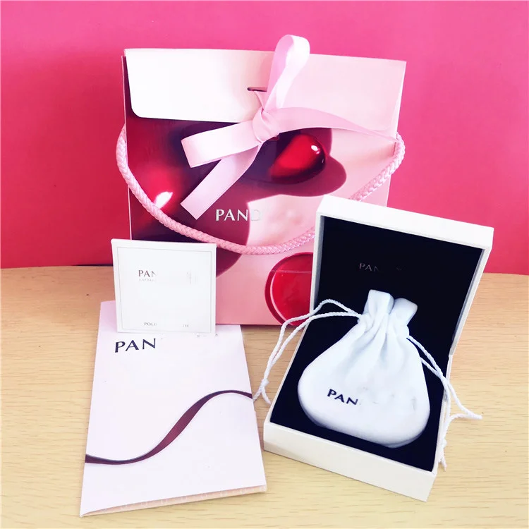 5 шт./компл. оригинальный логотип шкатулка для украшений кольцо браслет бусины