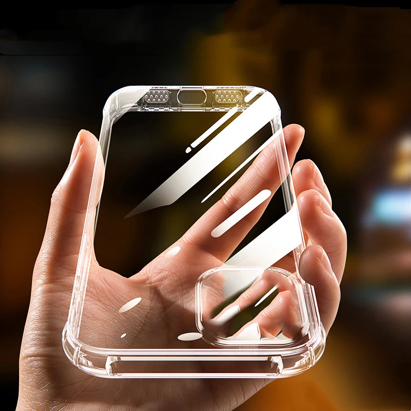 

Transparent Airbag Case For iPhone 11 Pro Max XR X 8 7 Plus 6 Back Cover Silicone Bumper on iPhon 13Pro Soft Silicone Fundas