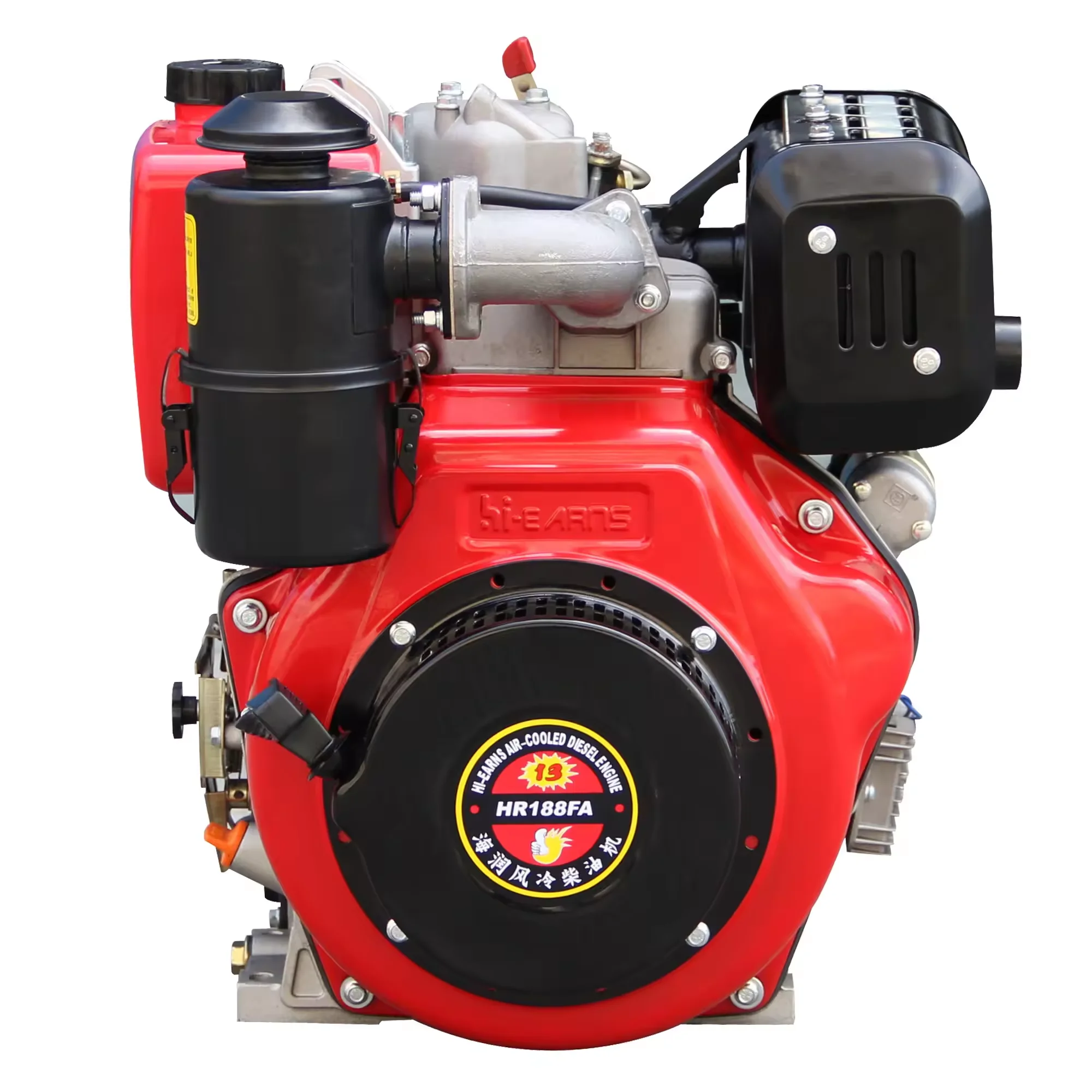 JAVarns 188FA Шлицевой вал с воздушным охлаждением die-sel двигатель