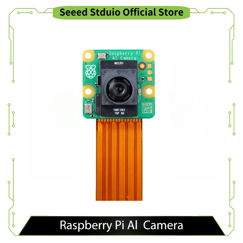 Фото Камера Raspberry Pi AI с 12-мегапиксельным сенсором Sony IMX500 для Raspberry Pi 5/Pi 3/Pi 4/Pi Zero/Pi 2, со встроенным ускорением AI №2