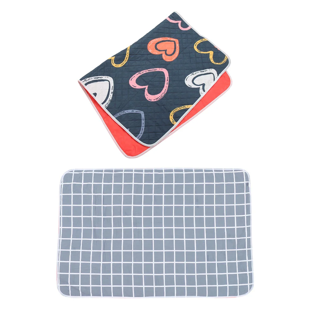 

2 Pcs Travel Mattress Kids Incontinence Elderly Pad Urinary Dog Pee Pads Women Bed Cotton Patient Child