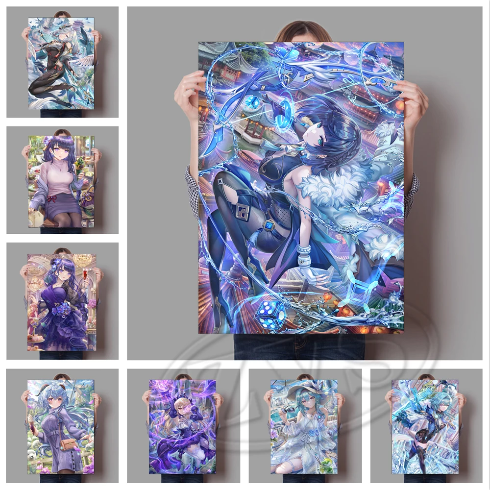 

Genshin Impact Home Decoration Hd Prints Ganyo Painting Pictures Game Wall Artwork Modular Canvas Modern Poster For Living Room
