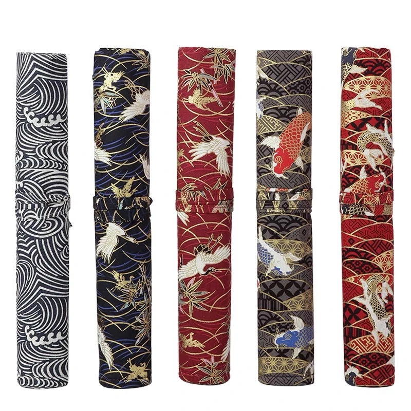 Bags Chinese Calligraphy Brush Rolling Pencil Pag Watercolor Calligraphy Pen Holder Simple Portable Pencil Case
