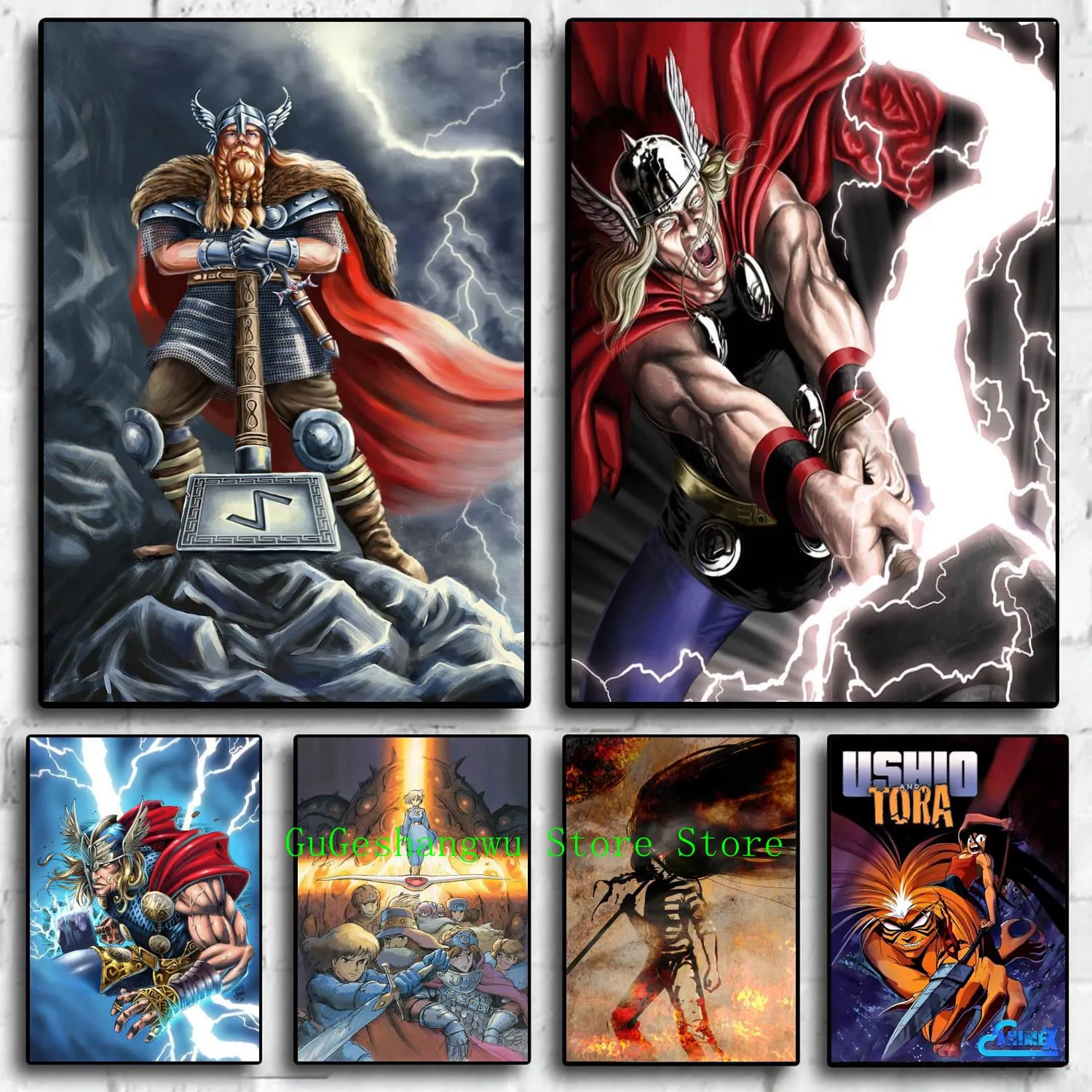 

manga tora cartoon Canvas Art Poster and Wall Art Picture Print Modern Family bedroom Decor Posters