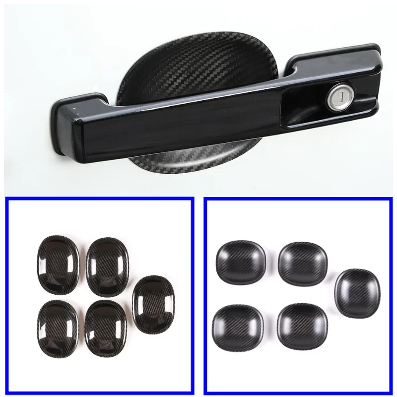 Внешняя дверная ручка из углеродного волокна отделка чаши фотообложка для Mercedes