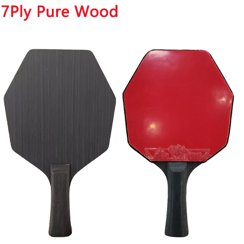 7-слойное лезвие для настольного тенниса из чистого дерева шестигранный материал