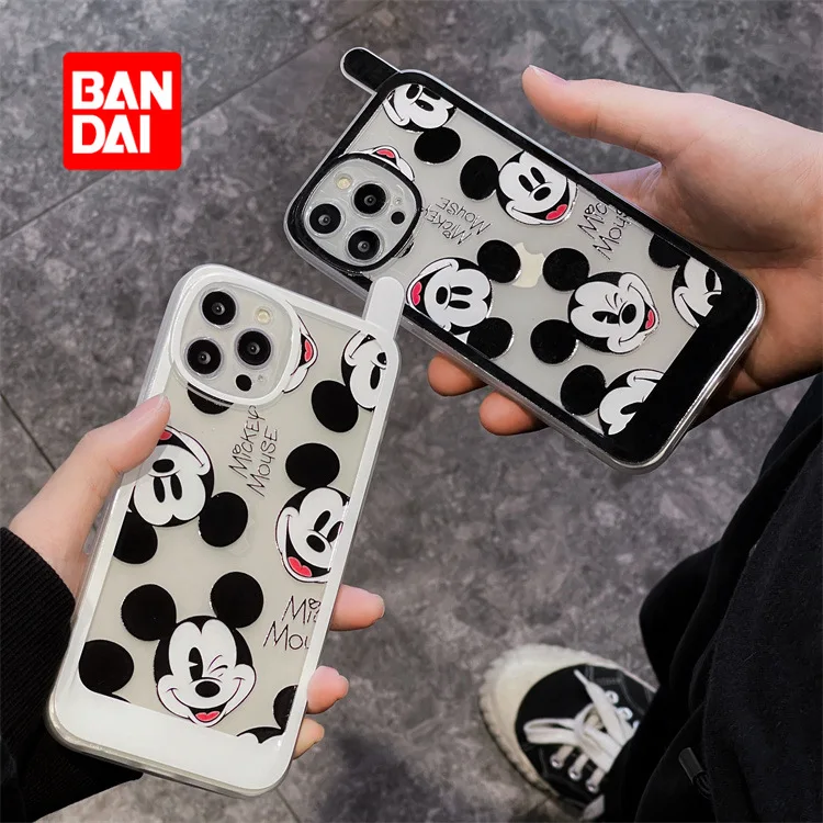 

Bandai Disney Clear Case for IPhone 13 13Pro 12 12Pro 11 Pro X XS Max XR 7 8 Plus Cartoon Phone Soft Cover Creative Fundas Coque