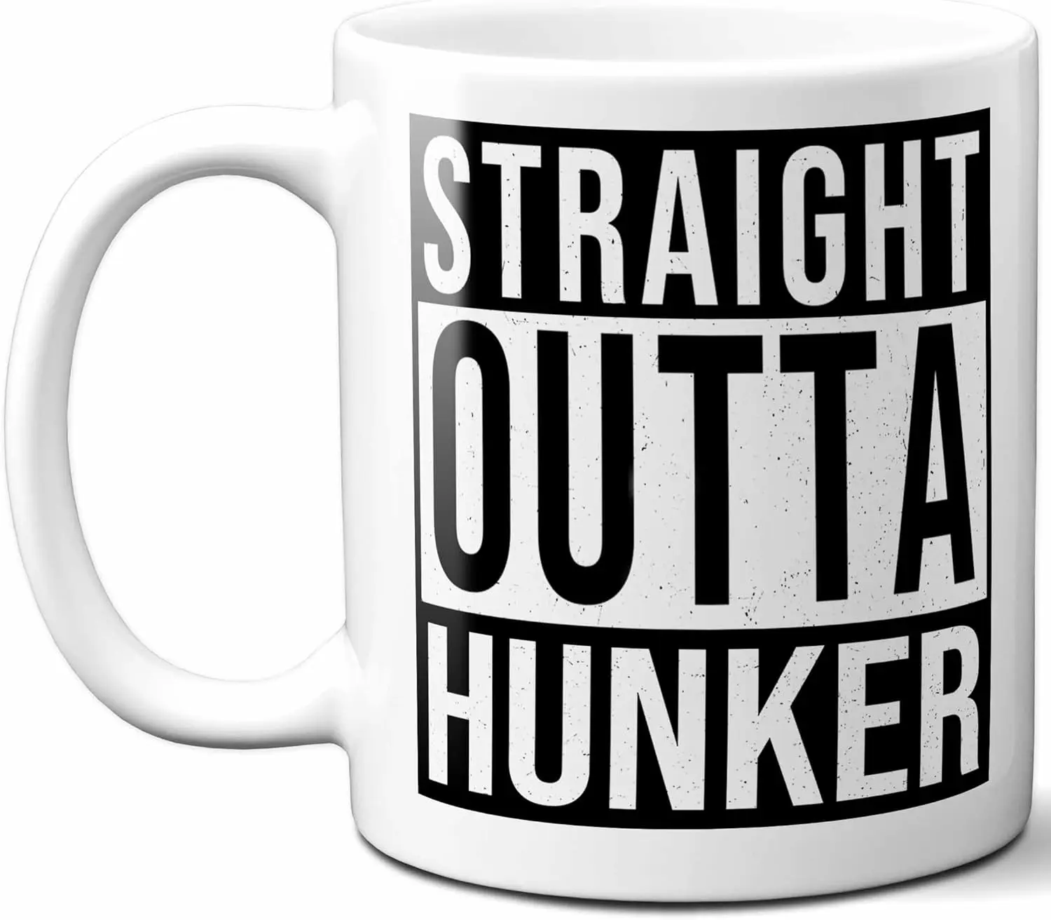 Подарок за фамилию охотника. Персонализированная кофейная кружка с выдвижным