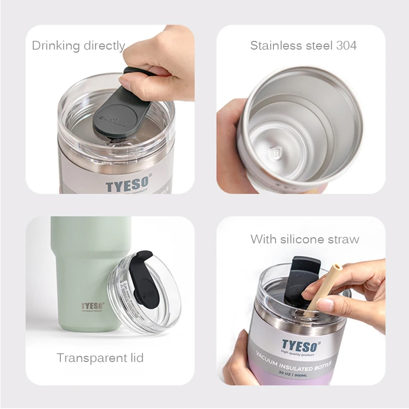 Термос из нержавеющей стали с соломинкой 600/900 мл |