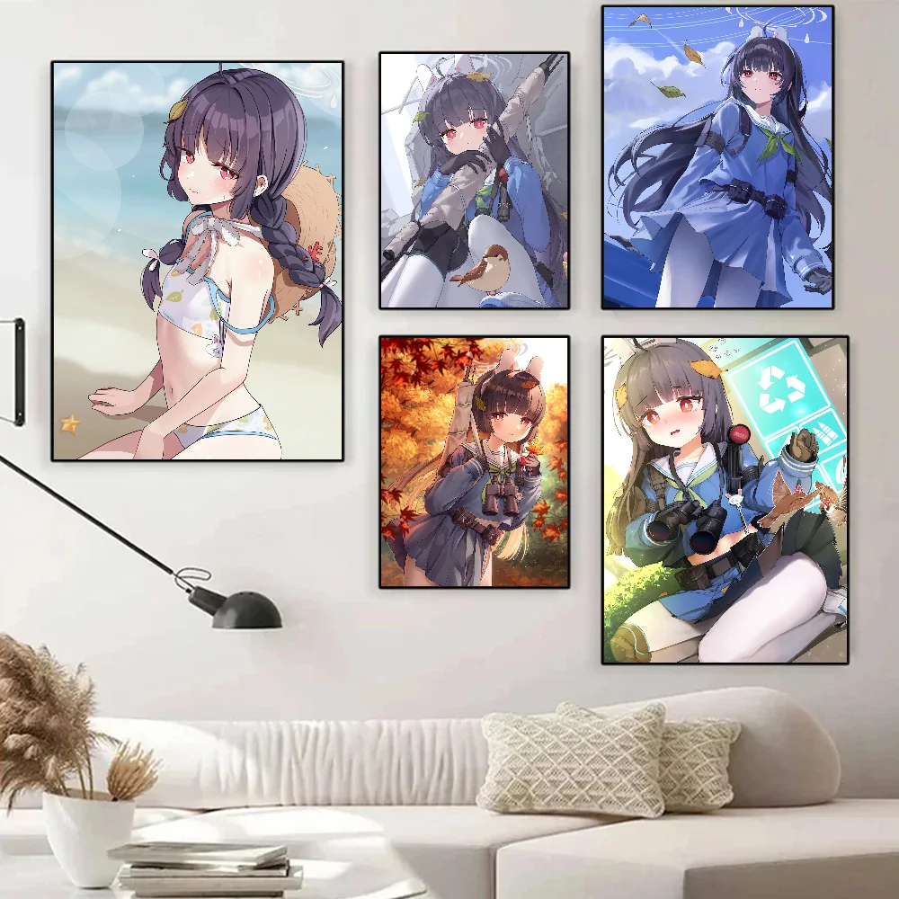 Kasumizawa Miyu Синий Архив Игровой Постер Водостойкая Самоклеящаяся Художественная