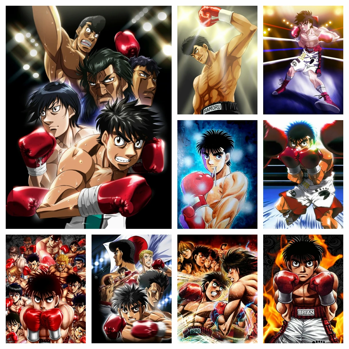 

Hajime No Ippo Anime Diamond Mosaic Painting Japanese Cartoon Cross Stitch Rhinestones Pictures Full Drill Embroidery Home Decor