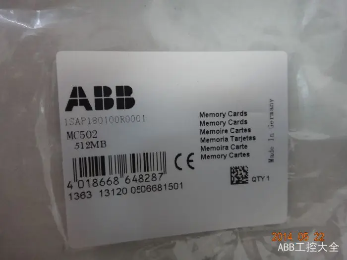 

Плата памяти MC502 ABB AC500 ECO PLC CPU