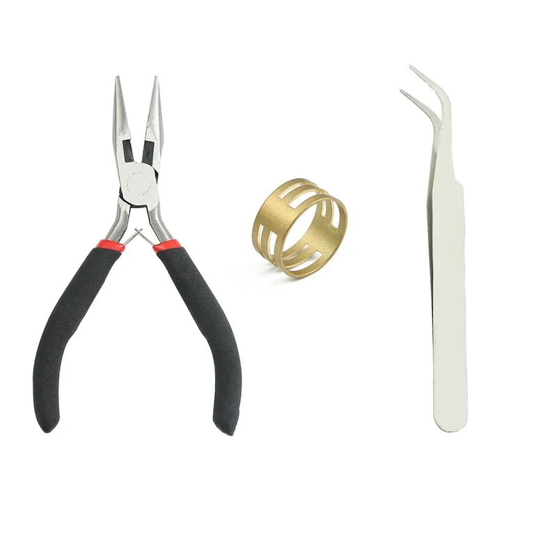DIY Metal Tool Set with Built-in Multi Functional Pointed Nose Pliers with Multiple Types of Pliers Measuring Disc Tool Set