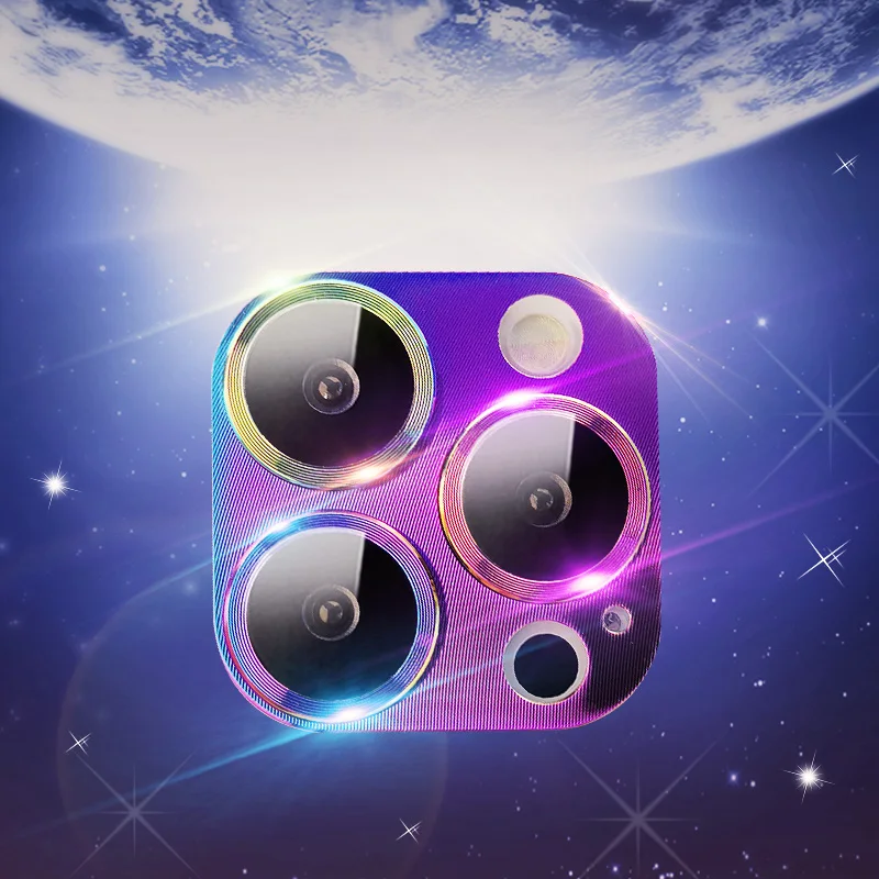 

2 Pack Camera Protectors iPhone 13 12 Mini Protective Film for iPhone 12 13 Pro Max Color All-in-One Alloy Threaded Lens Film