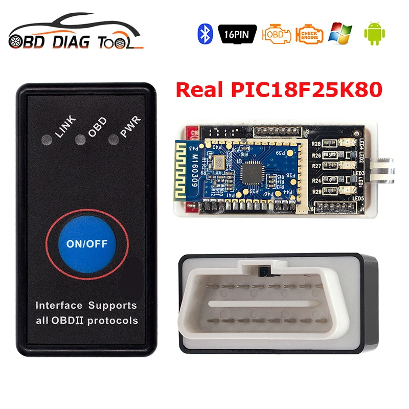 Автомобильный сканер ELM 327 V1.5 Bluetooth переключатель питания вкл/выкл ELM327 1 5 BT