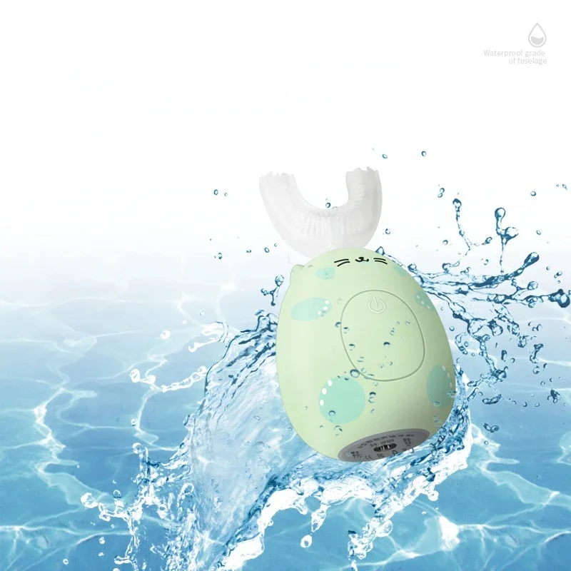 

Новинка, Детская электрическая зубная щетка U-типа, автоматическая зубная щетка для полости рта, детская зубная щетка для самочистки 2022