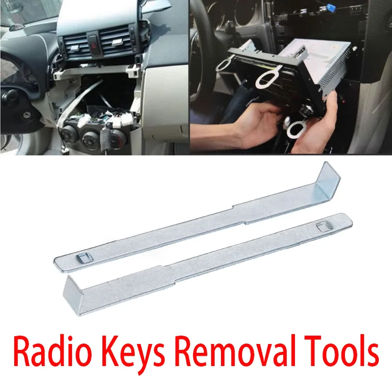 

2Pcs CD Radio Removal Release Keys Extraction Tools Car Audio Accessories for Pioneer NJ88