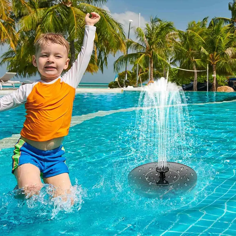 

3.5W Solar Fountain With Remote Control Colorful Lamp Beads Outdoor Landscape Floating Fountain For Garden Pool