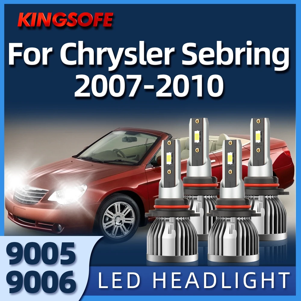 

KINGSOFE LED Headlight Bulbs 26000LM Canbus Car Light Turbo Led Headlamps For Chrysler Sebring 2007 2008 2009 2010