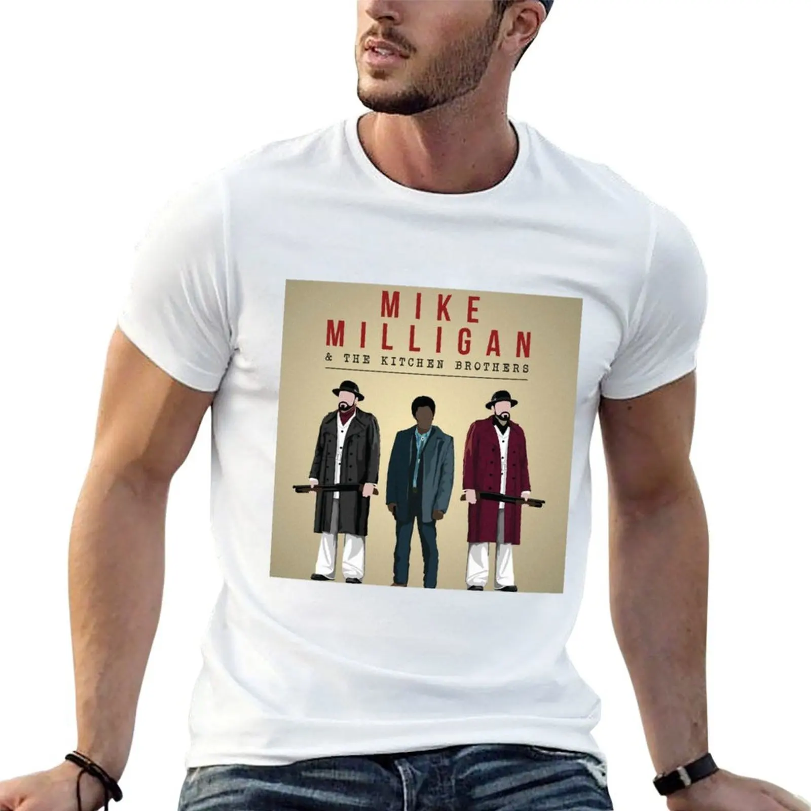 Фото Футболка Mike Milligan and The Kitchen Brothers, несминаемая футболка больших размеров №1