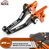 motocross dirt bike pivot brake clutch levers for 125exc 125 exc six days 2004 2016 2015 2014 2013 2012 motorcycle handle lever