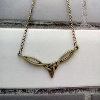 new hot sale fashion trend jewelry cross pendant celtic knot art necklace unique design irish amulet pendant necklace