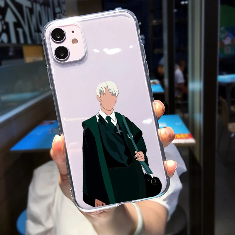 Draco Malfoy Weasley Twins Прозрачный чехол для телефона iPhone 11 12 13 14 Pro MAX X XS XR SE20 7 8 Plus Модный
