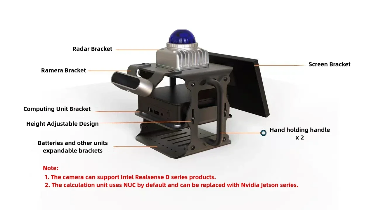 Ручной держатель 3D-сканера Livox Mid 360 Lidar для использования с глубиной продукции