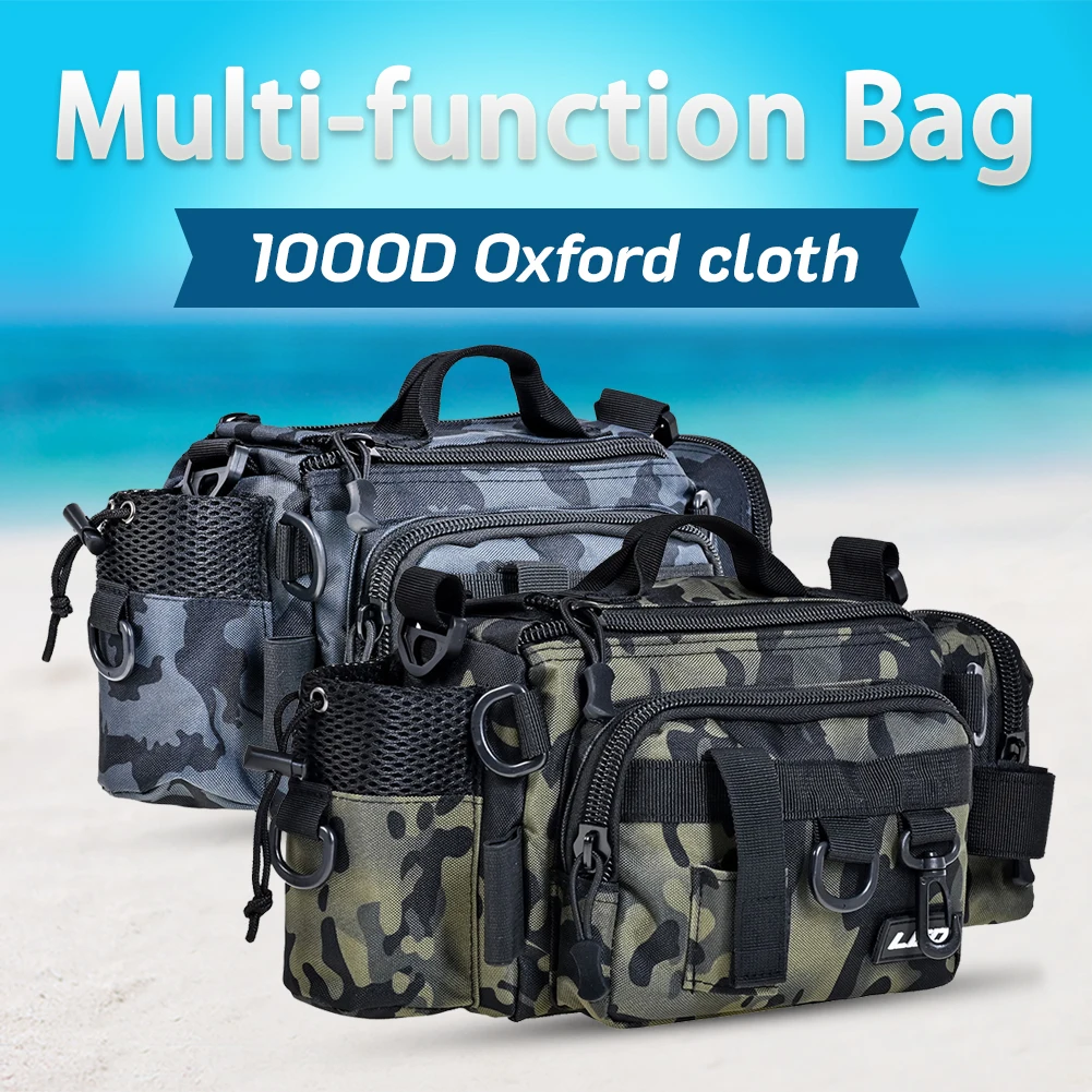 

Multifunctional Fishing Shoulder Bag Outdoor Carp Fishing Tool Large Capacity Storage Pouch Organizer Box Strap Travel Camping