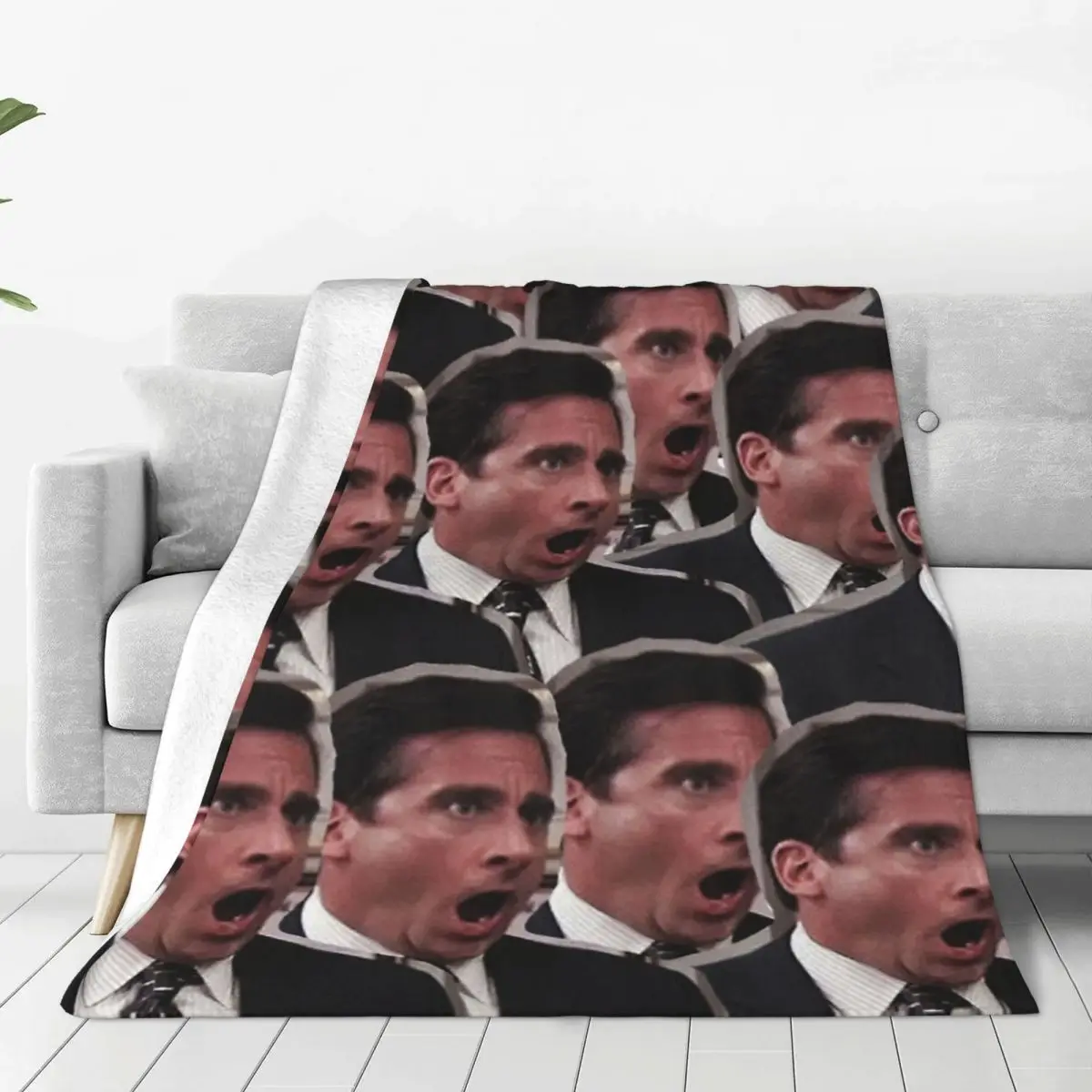 

Michael Scott Collage - The Office US Bed Blanket Flannel Blanket Flannel Blanket Air conditioning blanket