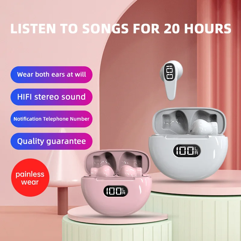 

2023 New Wireless Bluetooth Translation Earbuds Portable Support for 80 Voice Translation Travel Translation Earphones