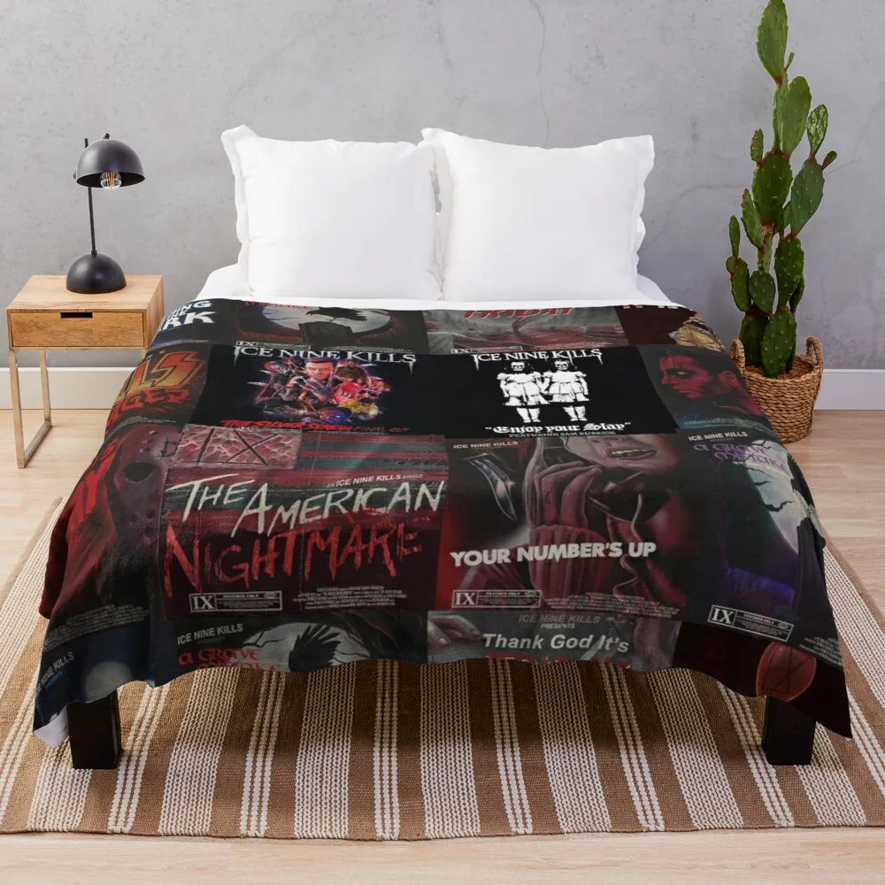

Ice Nine Kills Single ArtworkThrow Blanket custom blankets cotton knit blanket