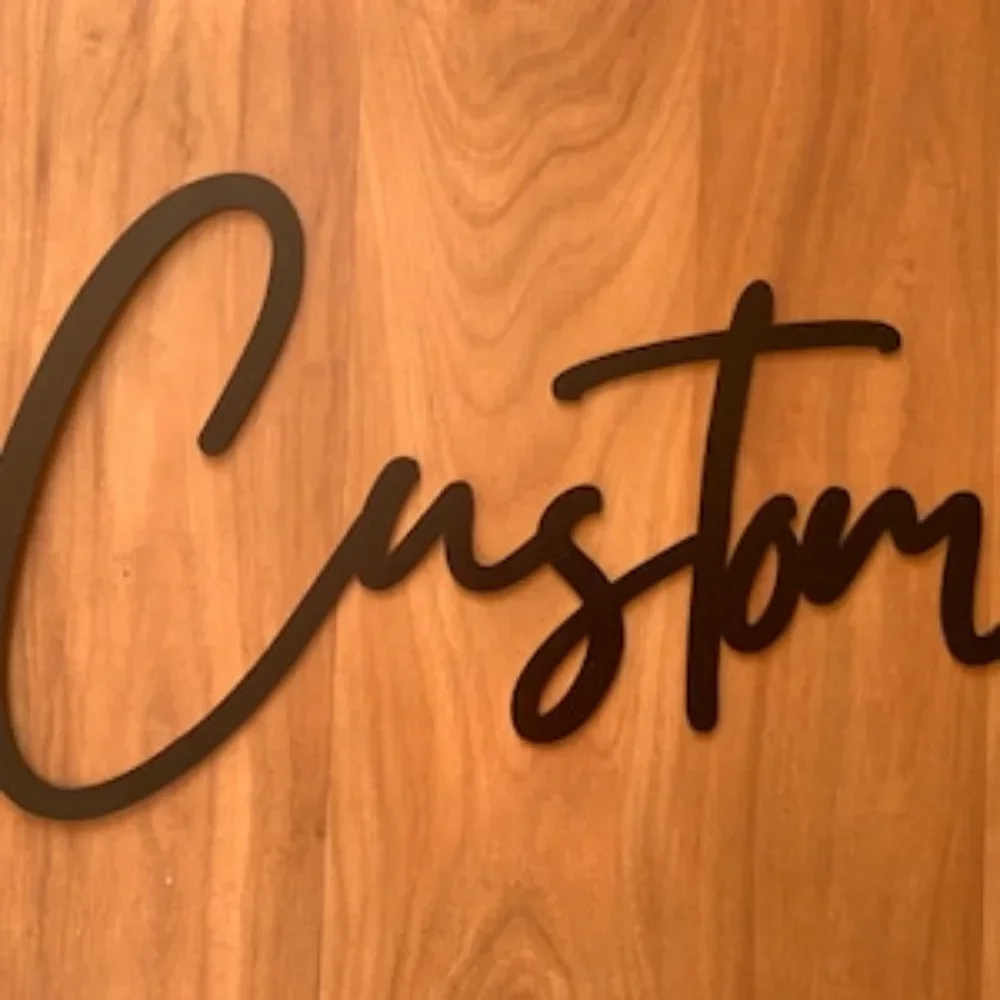 Персонализированные металлические слова индивидуальный дизайн текст сделанный