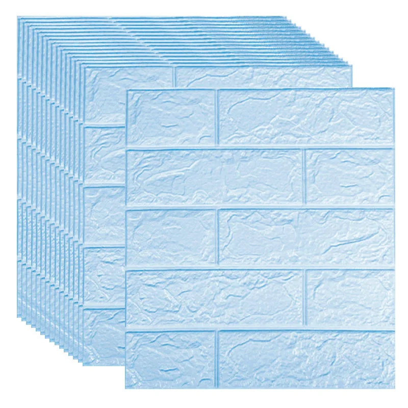 

10/15/30Pcs Self-Adhesive 3D Brick Sticker DIY Waterproof Foam Wallpaper Kids Room Kitchen Roof Ceiling Background Wall Decals