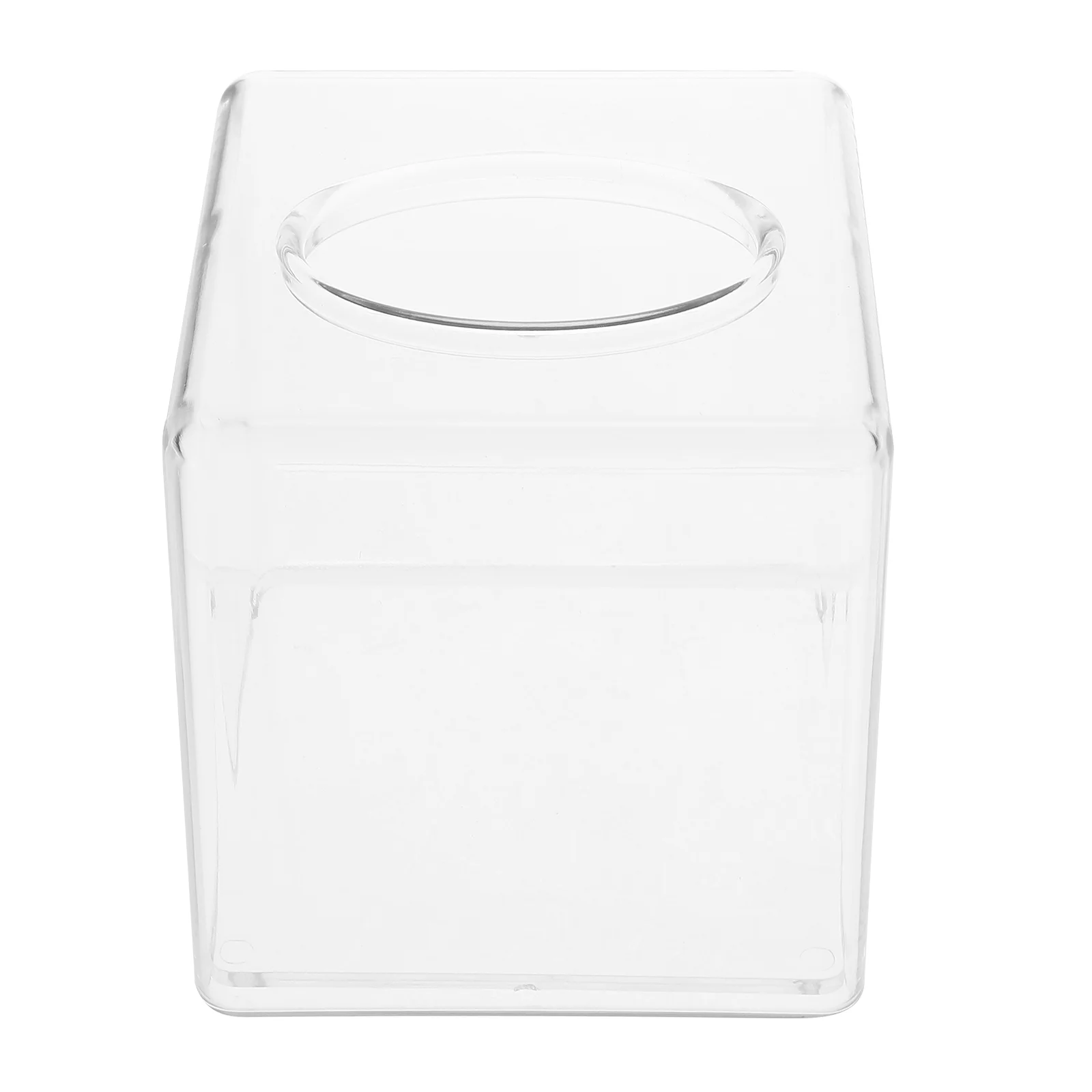 

Tissue Box Napkin Acrylic Holder Dispenser Clear Organizer Facial Desktop Naplin Case Cover Dryer Sheet