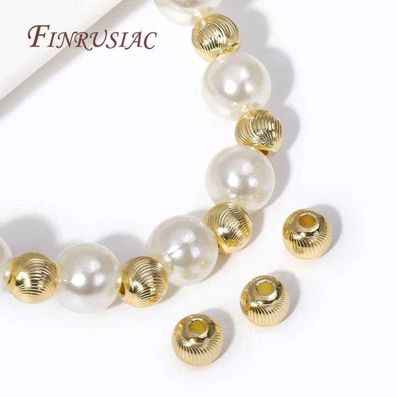 бусины металлические/бусины разделители Позолоченные латунные металлические