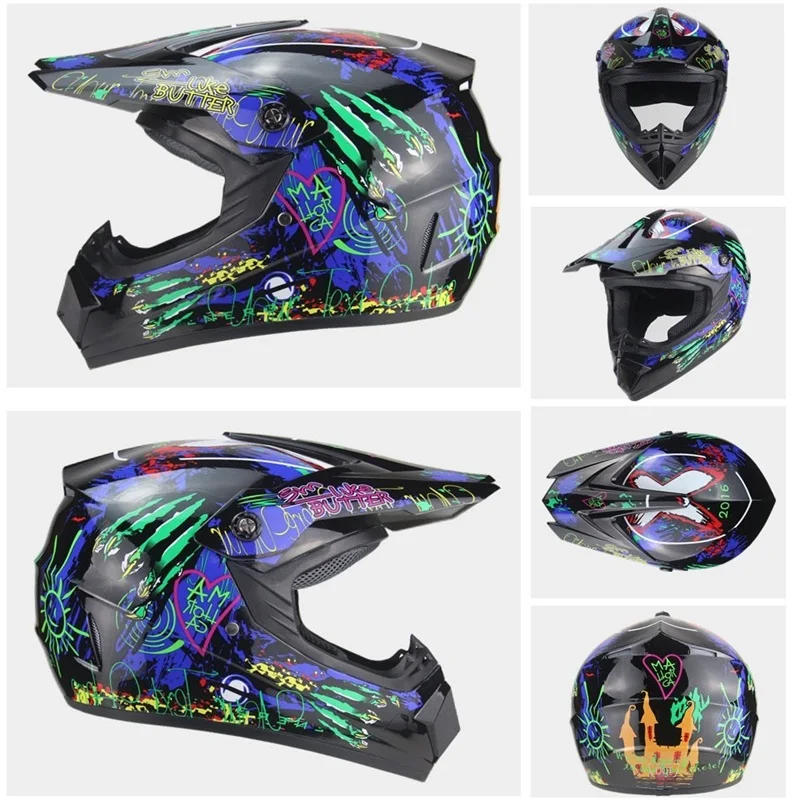 

S-XL Off-road Motorcycle Helmet Unisex Full Face Wolf's Claw Star Helmets accesorios para moto