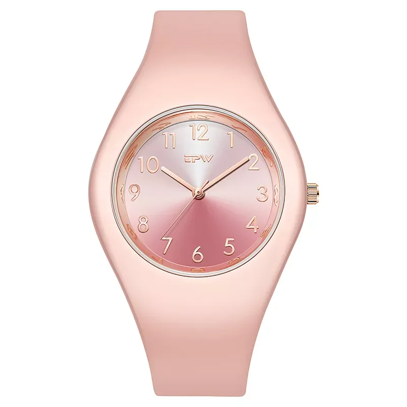 

Силиконовые женские часы с кожаным ремешком, аксессуары для школьниц, модное женское платье