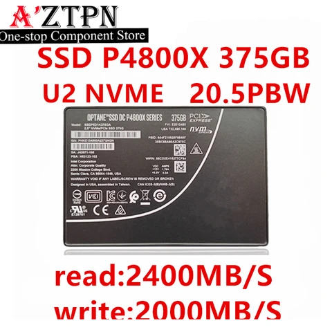 SSD Intel P4800X 750GB 375GB