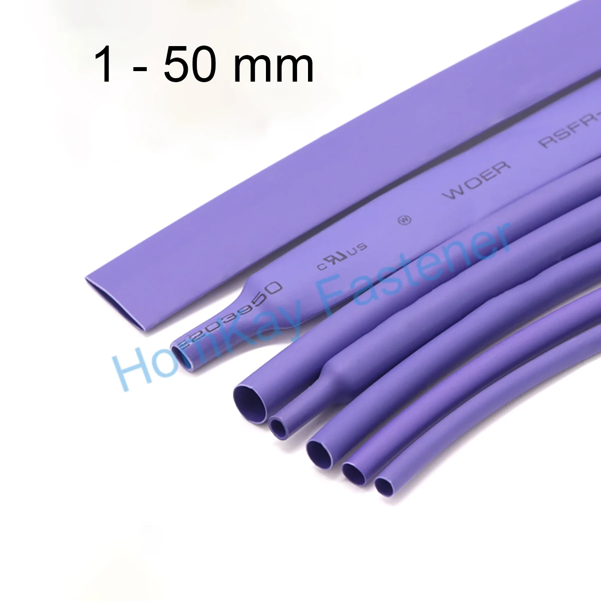 

1-50mm Purple Waterproof Heat Shrink Tube Data Line Thicken Insulating Sleeve Universal Wire Protection Heat-shrinkable Sleeve