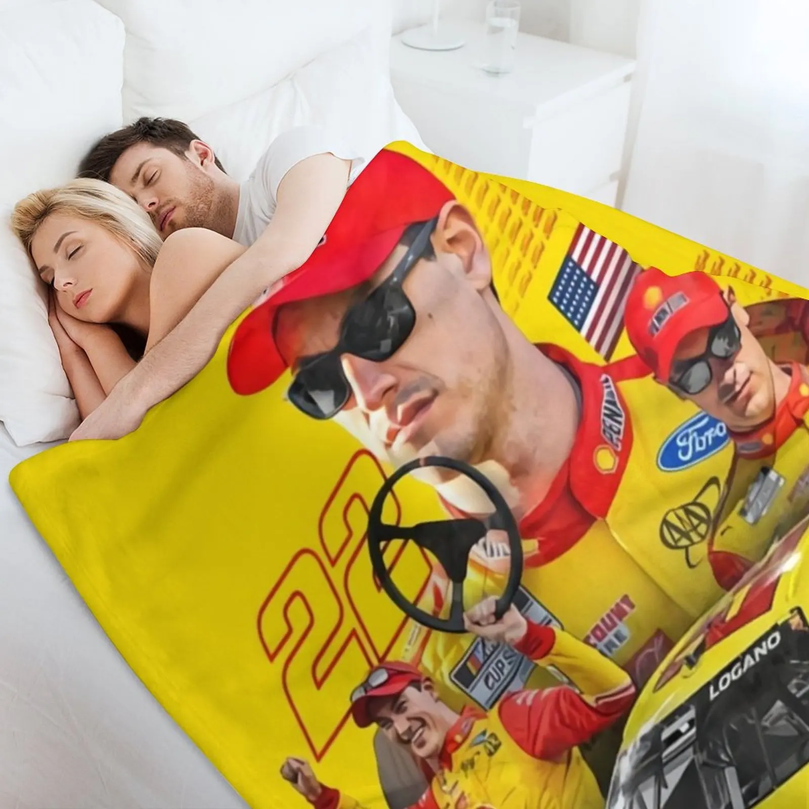 Одеяло Joey Logano Next Gen Mustang 2022 детское летнее свободное одеяло для кемпинга