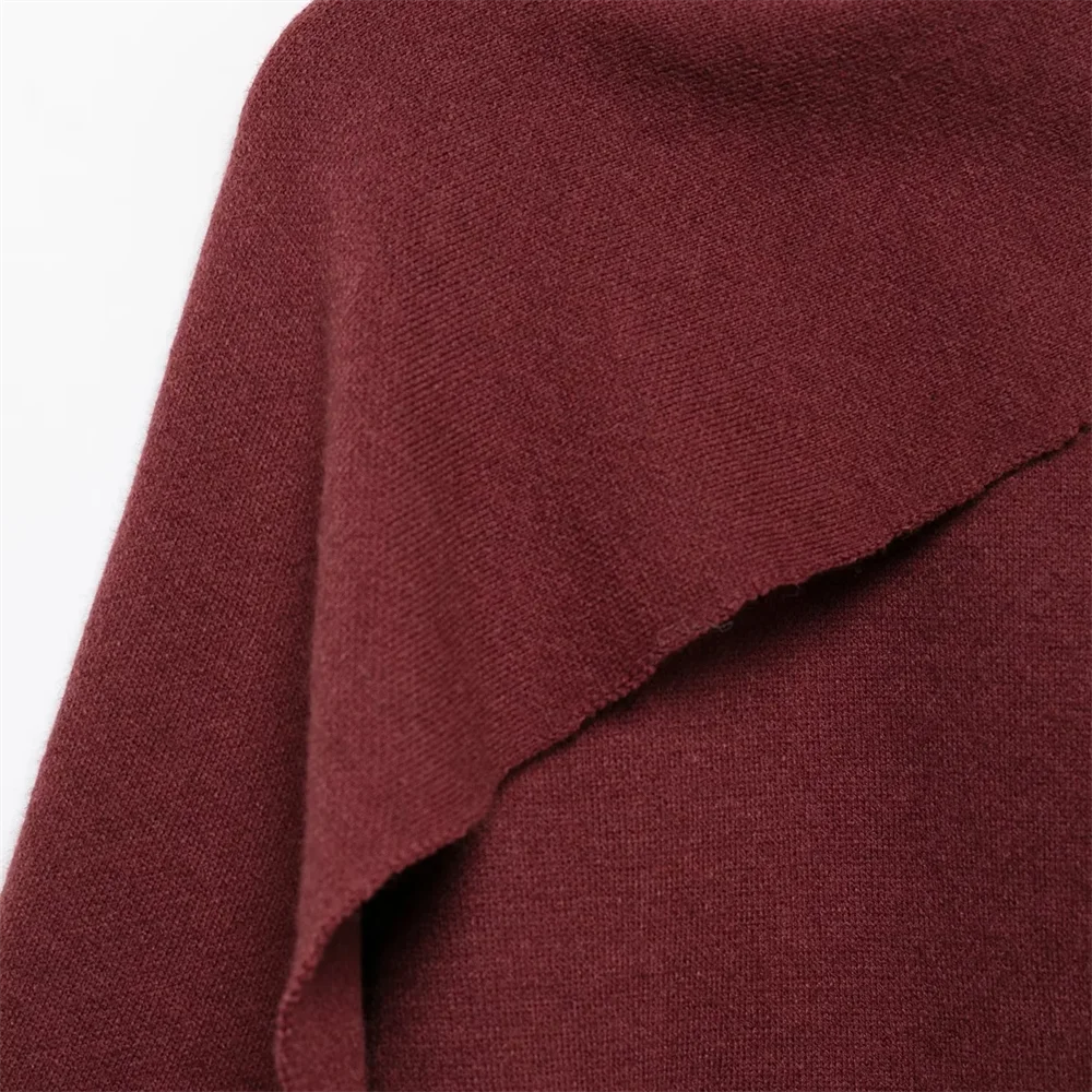 RARA осень/зима 2023 женский шарф в ленивом стиле накидка короткое вязаное пальто с