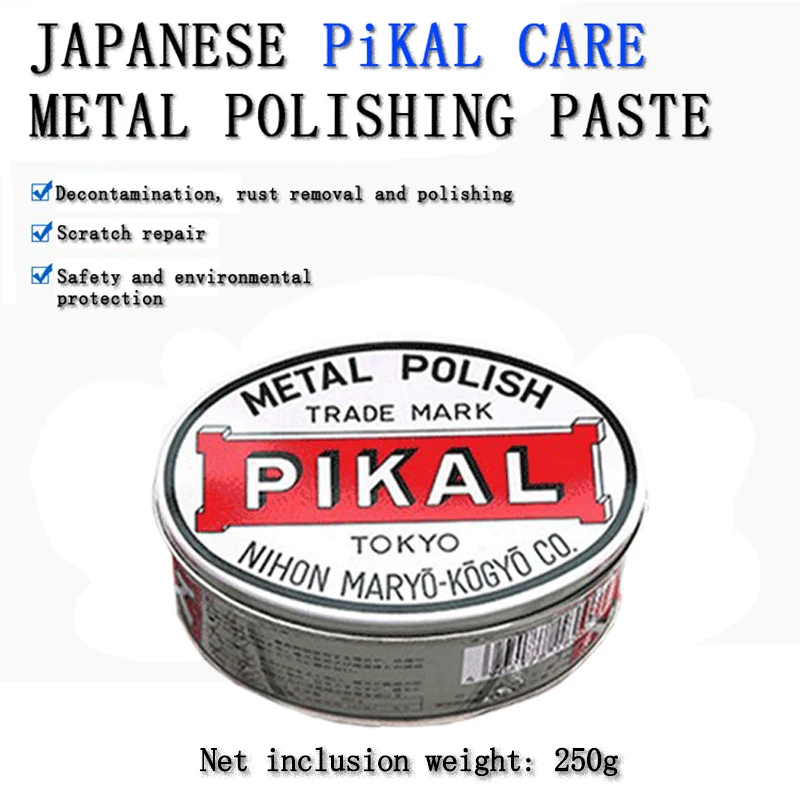 

1 шт., японская оригинальная полировальная паста PIKAL, 150 г, 250 г, зеркальный шлифовальный металл, оптовая продажа, зернистость 14000, оксид алюминия