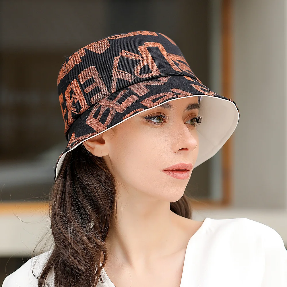 Панама женская хлопковая с надписью роскошная дизайнерская шляпа от солнца