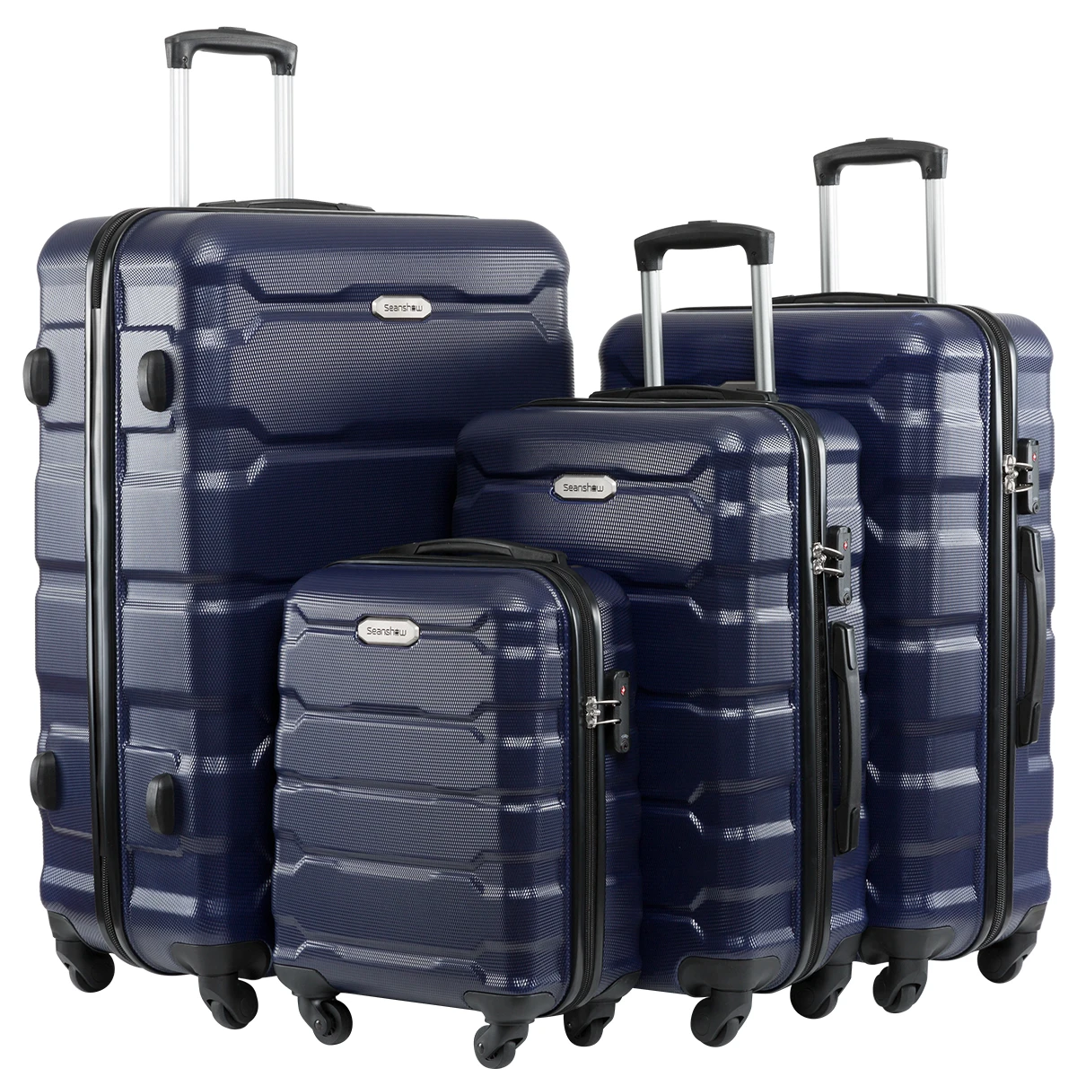 

NEW 4PCS luggage sets suitcase on wheels Women spinner rolling luggage ABS travel suitcase set hardside trolley luggage case bag