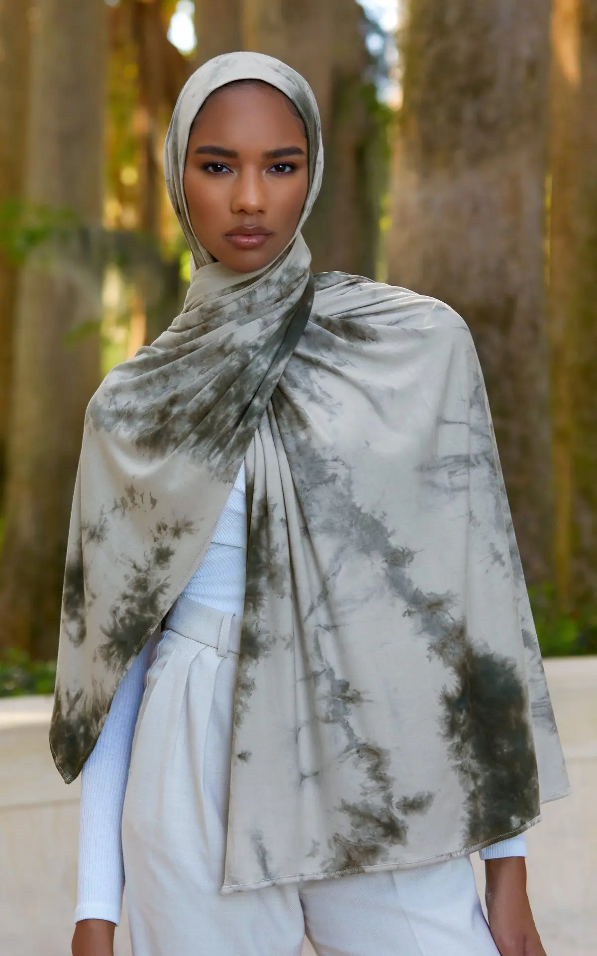 Tie Dye Bubble Chiffon Muslim Woman Turban Printed Malaysian Hijab Soft Musulman Scarves Long Foulard Muslim Women Scarf Ramadan